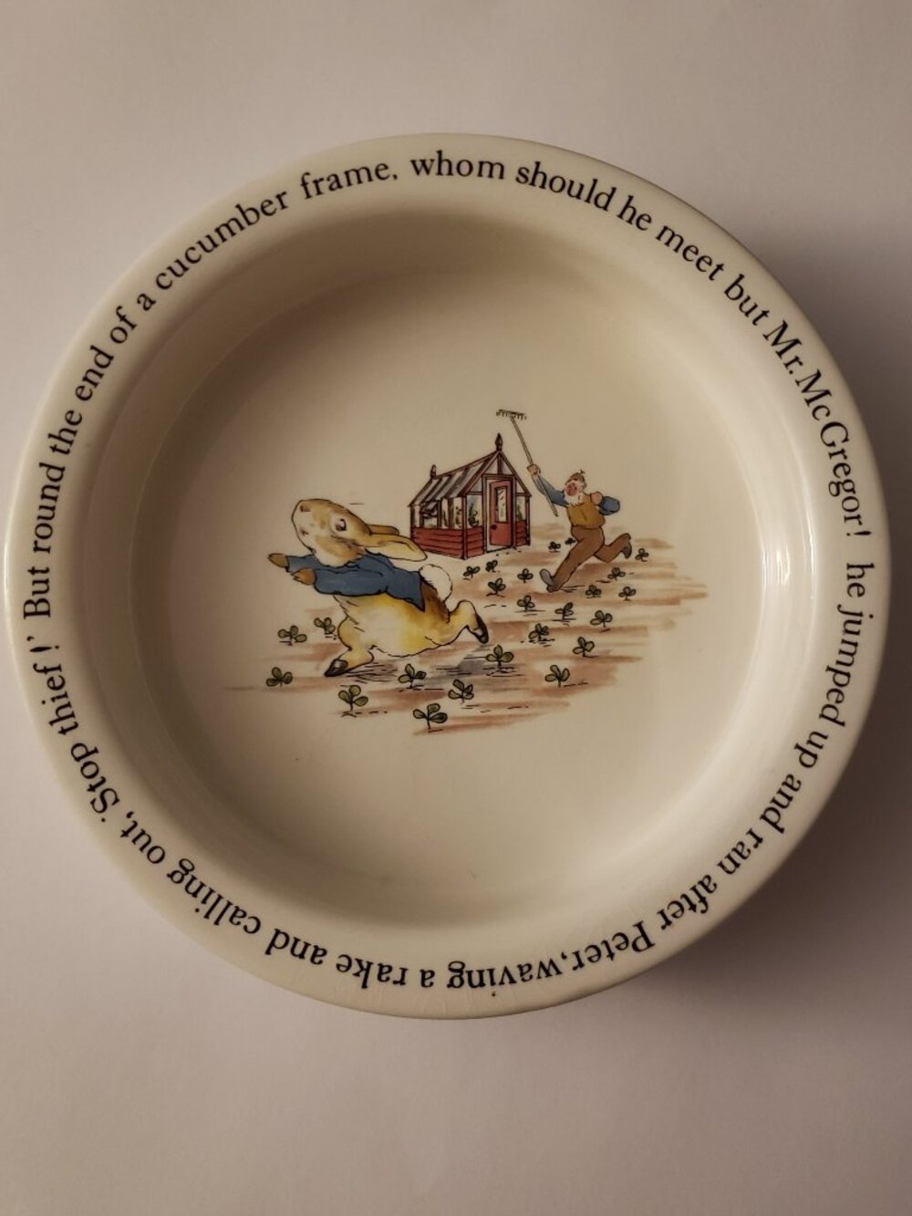 Beatrix Potter Peter Rabbit Child's Bowl Wedgwood of Etruria & Barlaston